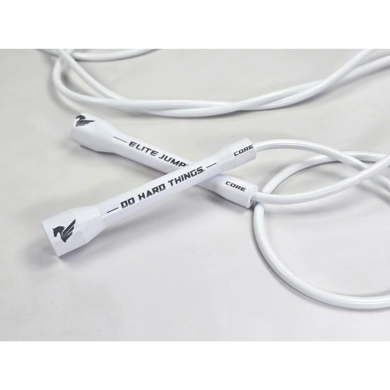 Elite Jumps Do Hard Things 6Mm PVC Jump Ropes for Fitness - Indoor/Outdoor Adjustable Boxing Jump Rope W/ Unbreakable Handles & Ultra-Durable Non-Kinking PVC - Skipping Rope for Men & Women & Boxer Rope Jump Rope