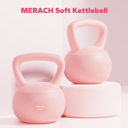 Merach Soft Kettlebell with Handle for Weightlifting Conditioning Strength and Core Training, Weightlifting Kettlebell for Home Gym, Fitness Equipment