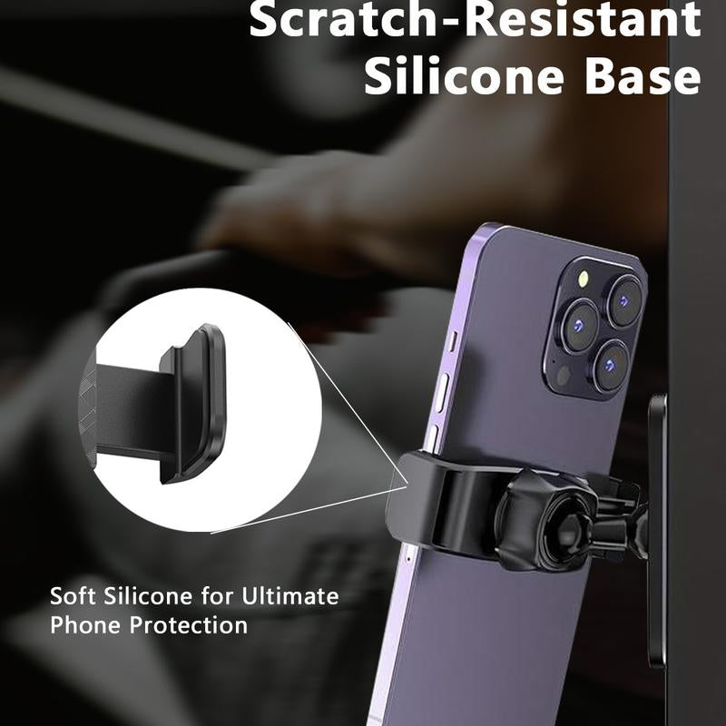 Gym Magnetic Phone Mount, 360 Degree Adjustable Magnetic Phone Holder for Gym Attach to Metal Surface, Fitness Equipment Accessories for HIIT Timers Home Gym