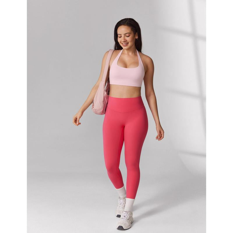 UNISSU Hugcurve Detachable Halter Sports Bra Racerback for Women Padded Square Neck Open Back Yoga Workout Top Tiktokshopblackfriday