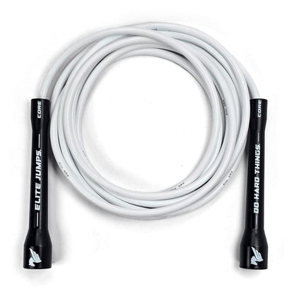 Elite Jumps Do Hard Things 6Mm PVC Jump Ropes for Fitness - Indoor/Outdoor Adjustable Boxing Jump Rope W/ Unbreakable Handles & Ultra-Durable Non-Kinking PVC - Skipping Rope for Men & Women & Boxer Rope Jump Rope