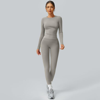 Ncmryu Women'S Seamless Activewear Set - Stretchy Body-Hugging Fabric for Yoga & Intense Workouts - Thermal Lined Sports Textured Sweatsuit - Casual Sportswear Track Suit Jogging Sets for Women