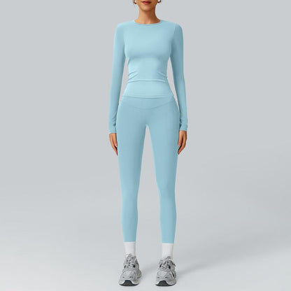 Ncmryu Women'S Seamless Activewear Set - Stretchy Body-Hugging Fabric for Yoga & Intense Workouts - Thermal Lined Sports Textured Sweatsuit - Casual Sportswear Track Suit Jogging Sets for Women