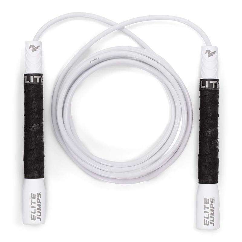 Elite Jumps Do Hard Things 6Mm PVC Jump Ropes for Fitness - Indoor/Outdoor Adjustable Boxing Jump Rope W/ Unbreakable Handles & Ultra-Durable Non-Kinking PVC - Skipping Rope for Men & Women & Boxer Rope Jump Rope