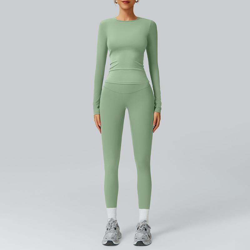 Ncmryu Women'S Seamless Activewear Set - Stretchy Body-Hugging Fabric for Yoga & Intense Workouts - Thermal Lined Sports Textured Sweatsuit - Casual Sportswear Track Suit Jogging Sets for Women