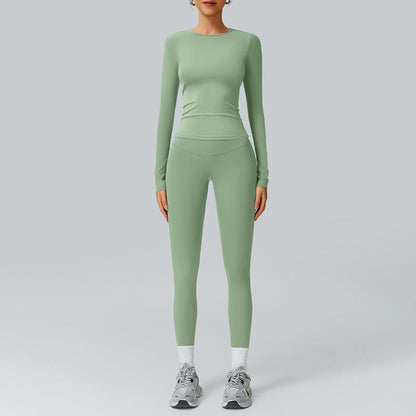 Ncmryu Women'S Seamless Activewear Set - Stretchy Body-Hugging Fabric for Yoga & Intense Workouts - Thermal Lined Sports Textured Sweatsuit - Casual Sportswear Track Suit Jogging Sets for Women