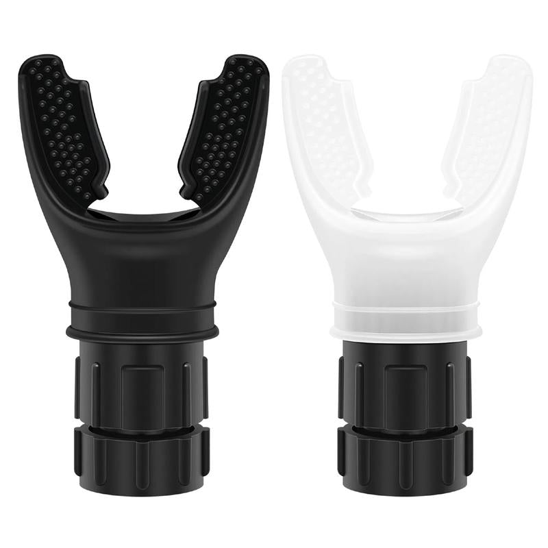 Respiratory Muscle Trainer,Exercise Trainer with Adjustable Resistance, Portable and Easy to Clean, Perfect for Fitness, Yoga, Swimming, and Outdoor Activities Black White