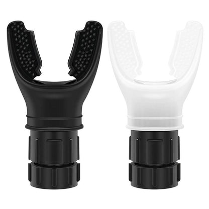 Respiratory Muscle Trainer,Exercise Trainer with Adjustable Resistance, Portable and Easy to Clean, Perfect for Fitness, Yoga, Swimming, and Outdoor Activities Black White