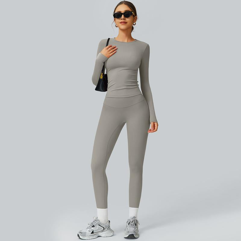 Ncmryu Women'S Seamless Activewear Set - Stretchy Body-Hugging Fabric for Yoga & Intense Workouts - Thermal Lined Sports Textured Sweatsuit - Casual Sportswear Track Suit Jogging Sets for Women