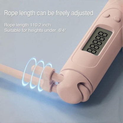 Smart Jump Rope with LED Display and Jump Counter, Comfortable Handle Design, Suitable for Outdoor and Gym Training, Adjustable Wire, Can Track Jumps, Suitable for Men, Women and Children Home Workout Equipment Exercise Equipment