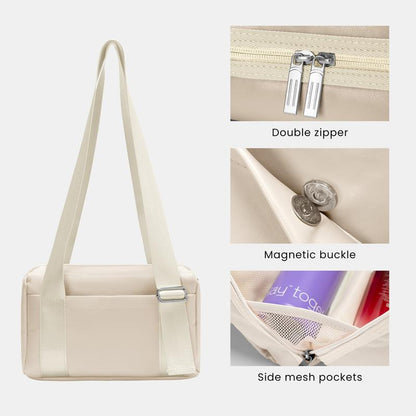 MEXS Gym Bag for Women 6L Workout Sport Bags, Travel Duffle Bag Carry on Weekender Bag with Shoe Compartment Multi-Pockets Travel Bag