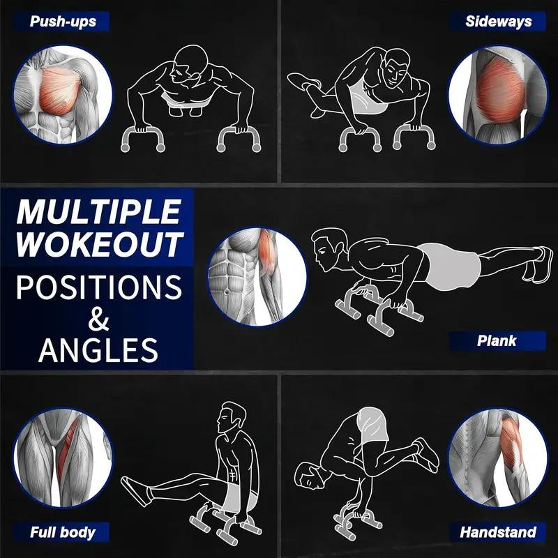 Fitness Tool Set, Abdominal Exercise Wheels, Push-Up Bar with Cushioned Foam Grip & Non-Slip Construction - Ideal for Men'S & Women'S Sports and Fitness,Ab Workout Machine,Workout Sets