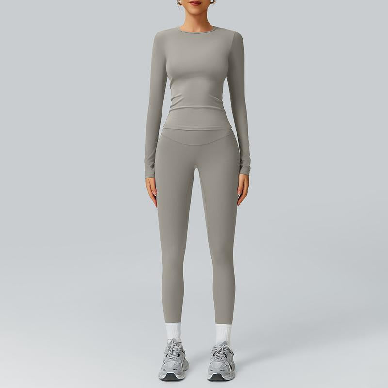 Ncmryu Women'S Seamless Activewear Set - Stretchy Body-Hugging Fabric for Yoga & Intense Workouts - Thermal Lined Sports Textured Sweatsuit - Casual Sportswear Track Suit Jogging Sets for Women