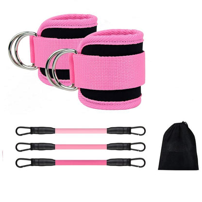 Ankle Resistance Bands, Ankle Bands for Working Out with Cuffs, Resistance Bands for Leg Butt Training Workout Equipment for Kickbacks Hip Gluteus Training Exercises, Ankle Strap with Exercise Bands, Booty Lifting Set Fitness