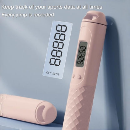 Smart Jump Rope with LED Display and Jump Counter, Comfortable Handle Design, Suitable for Outdoor and Gym Training, Adjustable Wire, Can Track Jumps, Suitable for Men, Women and Children Home Workout Equipment Exercise Equipment