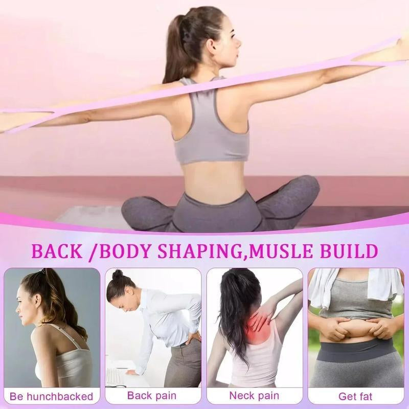 Figure 8 Resistance Bands, Yoga Resistance Band Stretch Fitness Band, Pull Rope, Chest Arm and Shoulder Stretch Bands Exercise Equipment for Home Workout, Physical Therapy, Strength Training Elastic Premium Full Body Resistance Bands