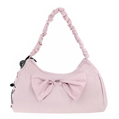 WOLT Waterproof Yoga Tote Bag with Shoe Compartment & Bow Design - Stylish Fitness Gym Bag,Trendy Sports Handbag,Aesthetic Workout Accessory Organizer,Tote Bag Women,Crossbody Bag