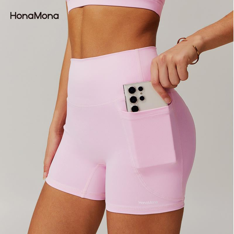 Honamona-Fleece Slim-Fit Backless Yoga Set - Stretchy High-Waist Activewear for Women, Running & Fitness Sports Suit Skinny Sportswear New Work Out Clothes