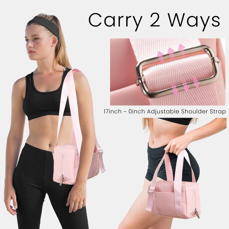 MEXS Gym Bag for Women 6L Workout Sport Bags, Travel Duffle Bag Carry on Weekender Bag with Shoe Compartment Multi-Pockets Travel Bag