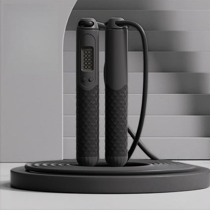 Smart Jump Rope with LED Display and Jump Counter, Comfortable Handle Design, Suitable for Outdoor and Gym Training, Adjustable Wire, Can Track Jumps, Suitable for Men, Women and Children Home Workout Equipment Exercise Equipment