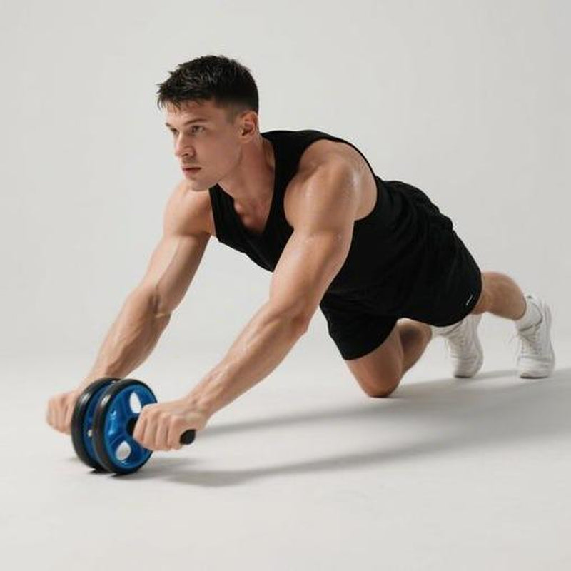 Fitness Tool Set, Abdominal Exercise Wheels, Push-Up Bar with Cushioned Foam Grip & Non-Slip Construction - Ideal for Men'S & Women'S Sports and Fitness,Ab Workout Machine,Workout Sets