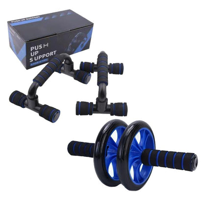 Fitness Tool Set, Abdominal Exercise Wheels, Push-Up Bar with Cushioned Foam Grip & Non-Slip Construction - Ideal for Men'S & Women'S Sports and Fitness,Ab Workout Machine,Workout Sets