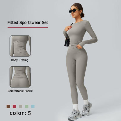 Ncmryu Women'S Seamless Activewear Set - Stretchy Body-Hugging Fabric for Yoga & Intense Workouts - Thermal Lined Sports Textured Sweatsuit - Casual Sportswear Track Suit Jogging Sets for Women