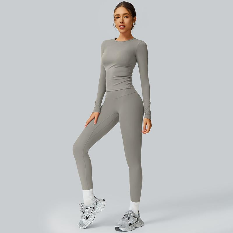 Ncmryu Women'S Seamless Activewear Set - Stretchy Body-Hugging Fabric for Yoga & Intense Workouts - Thermal Lined Sports Textured Sweatsuit - Casual Sportswear Track Suit Jogging Sets for Women