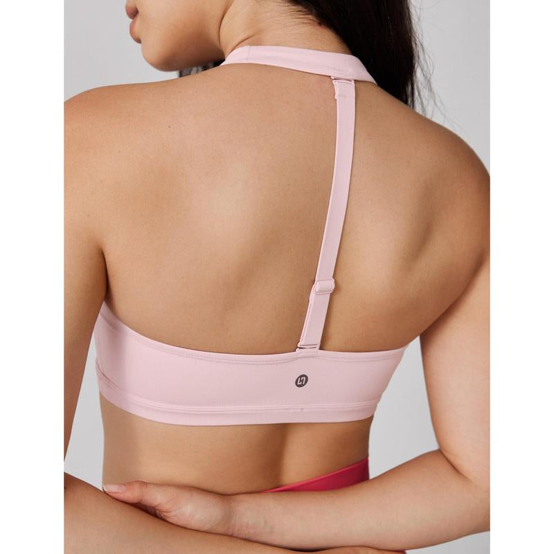 UNISSU Hugcurve Detachable Halter Sports Bra Racerback for Women Padded Square Neck Open Back Yoga Workout Top Tiktokshopblackfriday