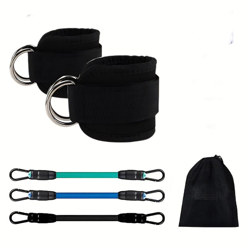 Ankle Resistance Bands, Ankle Bands for Working Out with Cuffs, Resistance Bands for Leg Butt Training Workout Equipment for Kickbacks Hip Gluteus Training Exercises, Ankle Strap with Exercise Bands, Booty Lifting Set Fitness