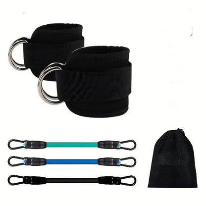 Ankle Resistance Bands, Ankle Bands for Working Out with Cuffs, Resistance Bands for Leg Butt Training Workout Equipment for Kickbacks Hip Gluteus Training Exercises, Ankle Strap with Exercise Bands, Booty Lifting Set Fitness